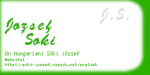 jozsef soki business card